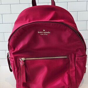 BRAND NEW Kate Spade Chelsea Nylon Maroon Backpack